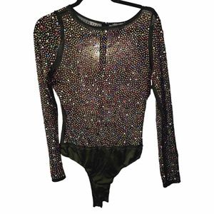 Sexy bodysuit - Diamonds .